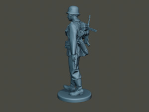 german soldier ww2 walk g2 3D Print Model