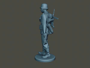 german soldier ww2 walk g2 3D Print Model