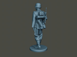 german soldier ww2 walk g2 3D Print Model
