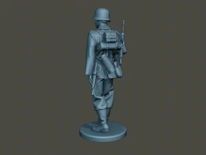 german soldier ww2 walk g2 3D Print Model