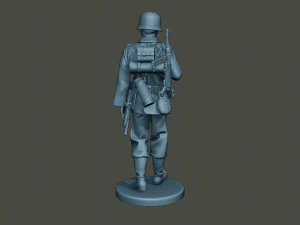 german soldier ww2 walk g2 3D Print Model