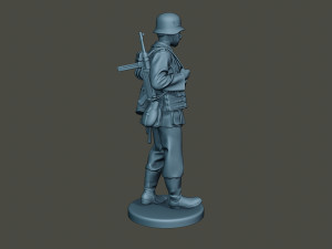 german soldier ww2 walk g2 3D Print Model