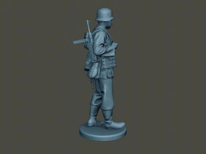 german soldier ww2 walk g2 3D Print Model