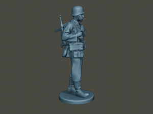 german soldier ww2 walk g2 3D Print Model