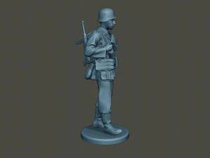 german soldier ww2 walk g2 3D Print Model