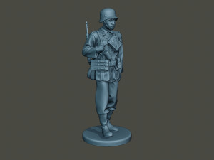 german soldier ww2 walk g2 3D Print Model