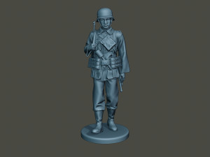 german soldier ww2 walk g2 3D Print Model