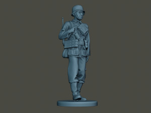 german soldier ww2 walk g2 3D Print Model