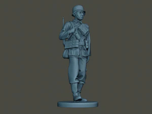 german soldier ww2 walk g2 3D Print Model
