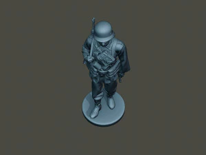 german soldier ww2 walk g2 3D Print Model