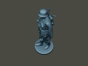 german soldier ww2 walk g2 3D Print Model