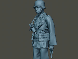 german soldier ww2 walk g2 3D Print Model