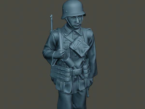 german soldier ww2 walk g2 3D Print Model