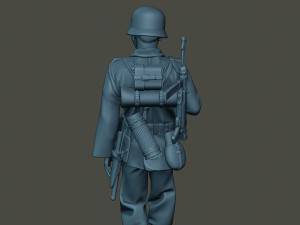 german soldier ww2 walk g2 3D Print Model