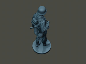german soldier ww2 walk g2 3D Print Model