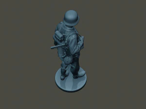 german soldier ww2 walk g2 3D Print Model