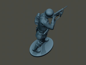 german soldier ww2 shoot stand g2 3D Принт Модель