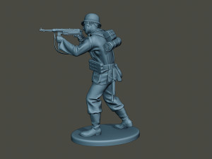 german soldier ww2 shoot stand g2 3D Принт Модель