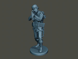german soldier ww2 shoot stand g2 3D Принт Модель