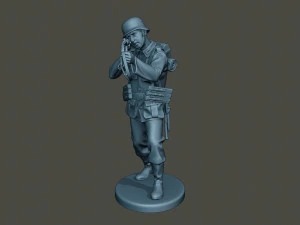 german soldier ww2 shoot stand g2 3D Print Model