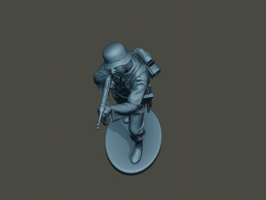 german soldier ww2 shoot stand g2 3D Принт Модель