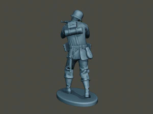 german soldier ww2 shoot stand g2 3D Print Model