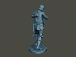 german soldier ww2 shoot stand g2 3D Принт Модель