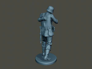 german soldier ww2 shoot stand g2 3D Print Model