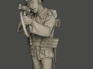 german soldier ww2 shoot stand g2 3D Принт Модель