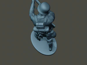 german soldier ww2 shoot stand g2 3D Print Model