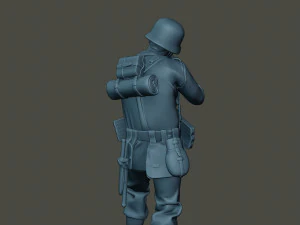 german soldier ww2 shoot stand g2 3D Print Model