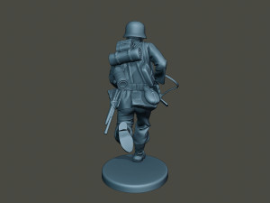german soldier ww2 running g2 3D-Druckmodell