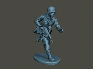 german soldier ww2 running g2 3D-Druckmodell