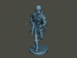 german soldier ww2 running g2 3D-Druckmodell