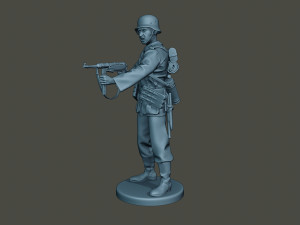 german soldier ww2 shoot middle g2 3D Baskı Modeli