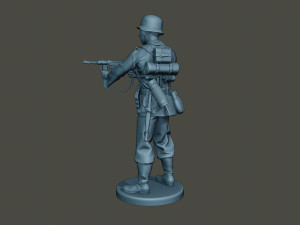 german soldier ww2 shoot middle g2 3D Baskı Modeli