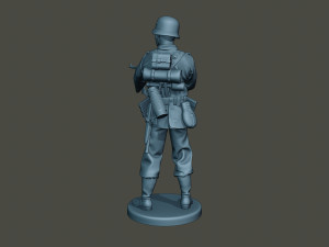 german soldier ww2 shoot middle g2 3D Baskı Modeli