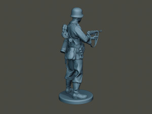 german soldier ww2 shoot middle g2 3D Baskı Modeli
