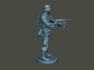 german soldier ww2 shoot middle g2 3D Baskı Modeli