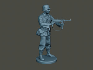 german soldier ww2 shoot middle g2 3D Baskı Modeli