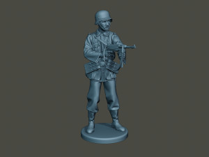 german soldier ww2 shoot middle g2 3D Baskı Modeli