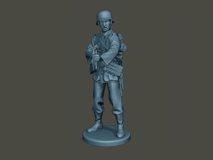 german soldier ww2 shoot middle g2 3D Baskı Modeli
