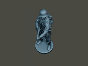 german soldier ww2 shoot middle g2 3D Baskı Modeli