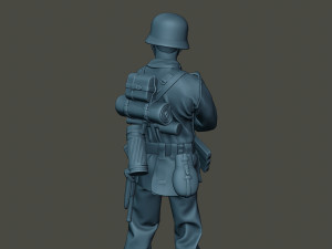 german soldier ww2 shoot middle g2 3D Baskı Modeli