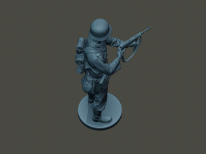 german soldier ww2 shoot middle g2 3D Baskı Modeli