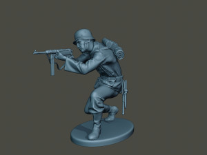 german soldier ww2 shoot crouched g2 3Dプリントモデル