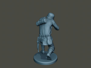 german soldier ww2 shoot crouched g2 3Dプリントモデル