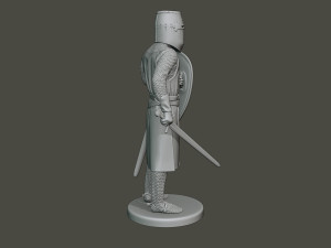 knight templar stand2 t1 Modello di stampa 3D