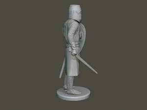 knight templar stand2 t1 3D Print Model