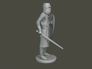 knight templar stand2 t1 3D Print Model